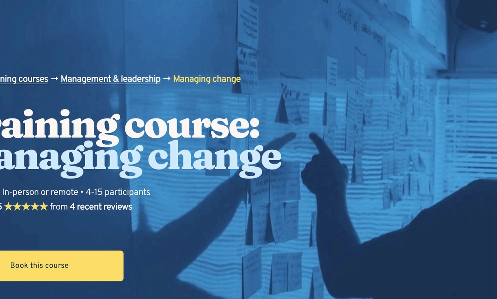 Change management training workshop